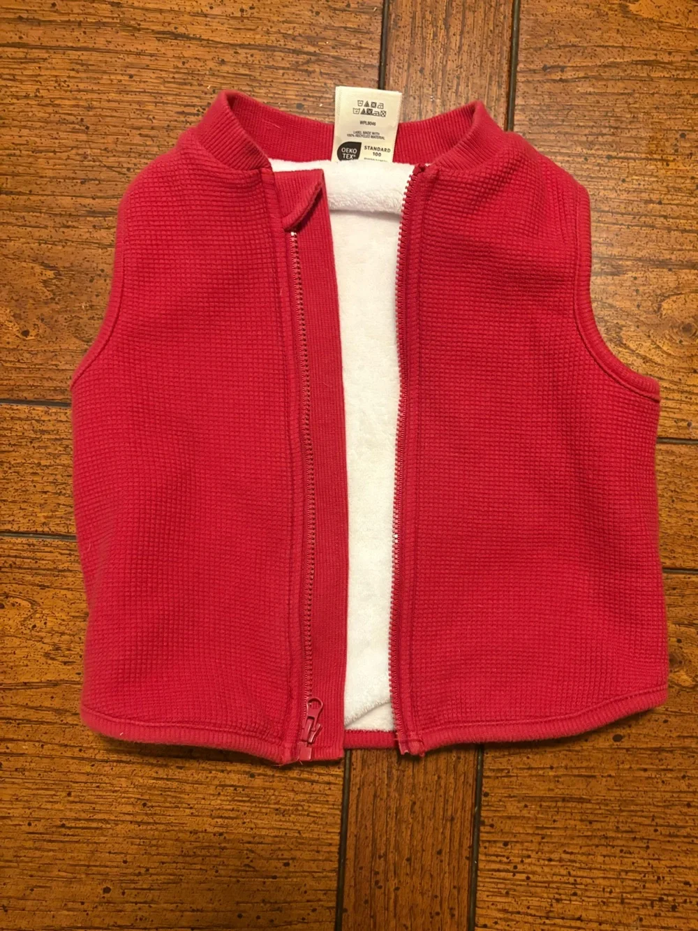 Baby Boy 3-Piece Set, Winter, Plaid Red & Black Shirt, Vest, Pant, 18 month